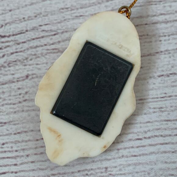 Santa Clause Face with Glasses Christmas Ornament and Magnet Plastic 2 5/8" H - Picture 8 of 11